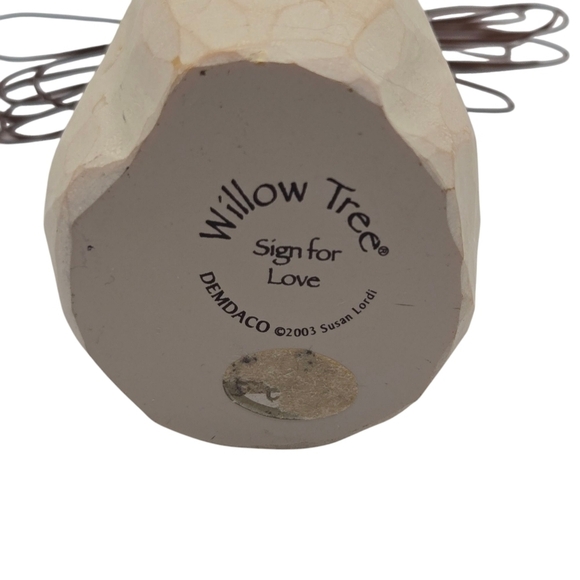 Willow Tree Susan Lordi 2003 Sign Language For Love Angel Figurine Home Decor - Picture 3 of 4